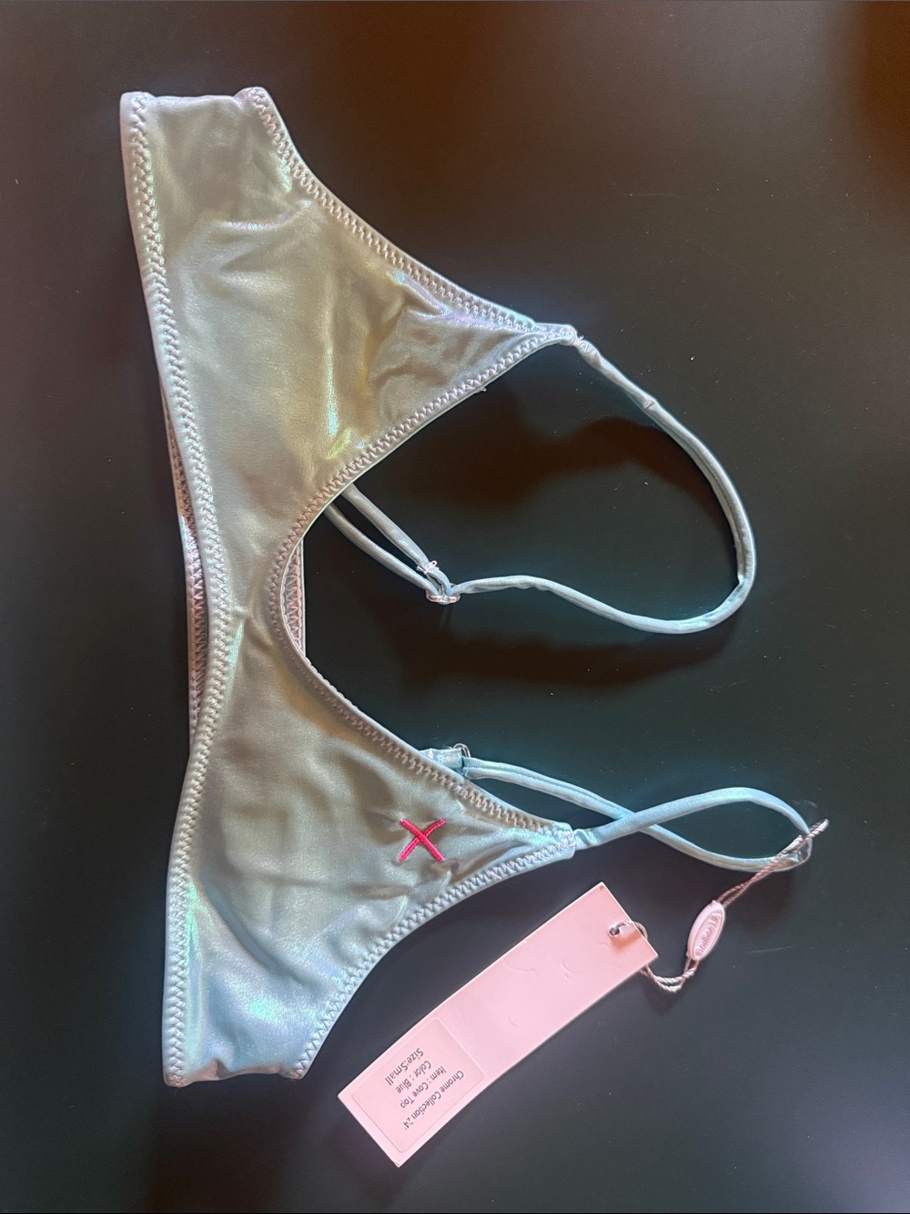 Chrome blue Boutine LA top